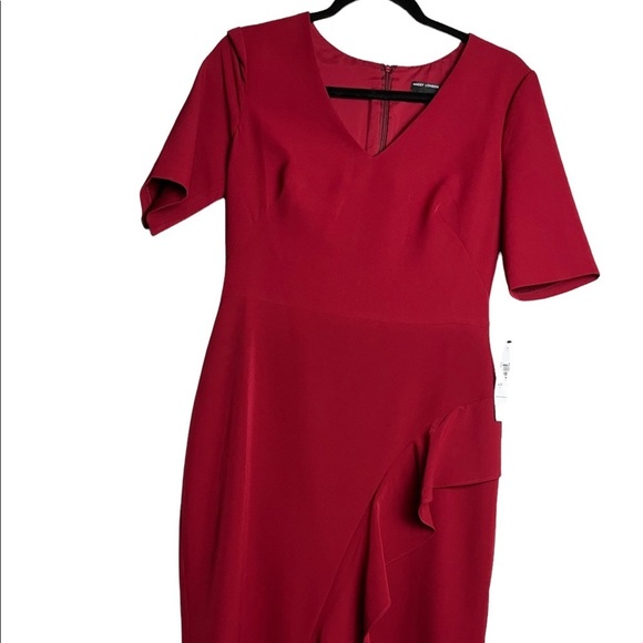 Maggy London Woman’s Carolyn Midi Red Dress / Size-Medium - Picture 2 of 16